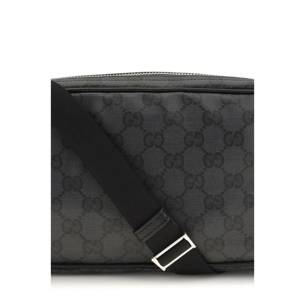Gucci Zwarte Stoffen Schoudertas