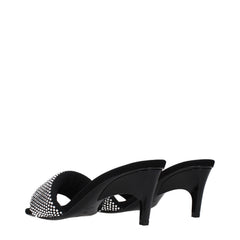Prada Black Fabric Platform Sandals
