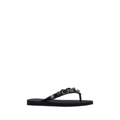 Balenciaga Black Polyester Flat Sandals