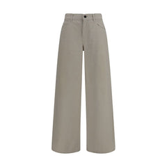 The Row Beige Cotton Relaxed Fit Jeans
