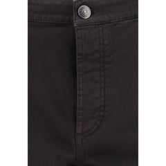 Brunello Cucinelli Brown Cotton Cropped Jeans