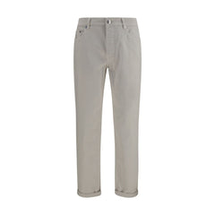 Brunello Cucinelli White Cotton Jeans Denim