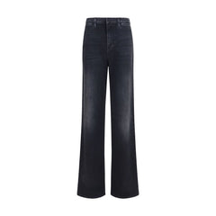 Gucci Black Cotton Straight-Leg Jeans