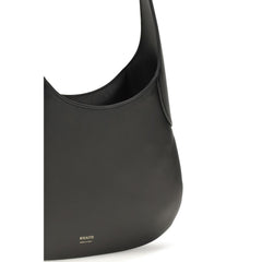 Khaite Black Calf Leather Bos Taurus Handbag