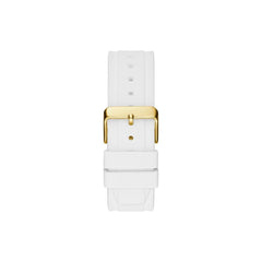Guess White Synthetic Digital Watch