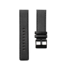 TAYROC Black Leather Dress Watch