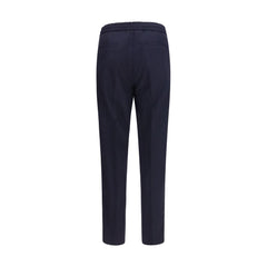 Brunello Cucinelli Blue Wool Oves Aries Casual Pants