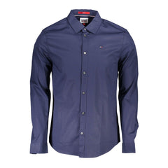 Tommy Hilfiger Blue Cotton Mens Shirt