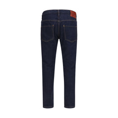 Dsquared² Blue Cotton Slim Fit Jeans