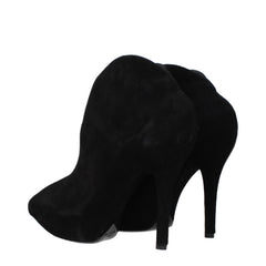 Alaïa Black Leather Ankle Boots