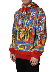 Dolce & Gabbana Multicolor Glamzilla Hooded Men Sweatshirt Sweater