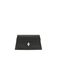 Alexander McQueen Black Calf Leather Bos Taurus Shoulder Bag