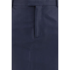 Gucci Blue Silk Skirt