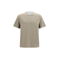 Brunello Cucinelli Bicolor Cotton T-Shirt