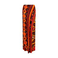 Emilio Pucci Orange Viscose Long Skirt