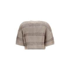 Brunello Cucinelli Beige Cotton Cardigan