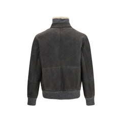 Brunello Cucinelli Gray Wool Oves Aries Full-Length Jacket