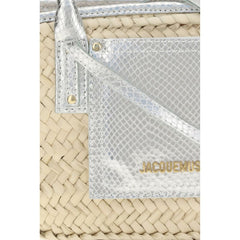Jacquemus Beige Raffia Handbag