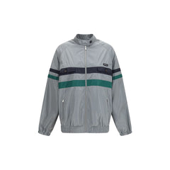 Miu Miu Gray Polyester Shell Jacket