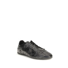 Balenciaga Black Calf Leather Bos Taurus Athletic Sneakers