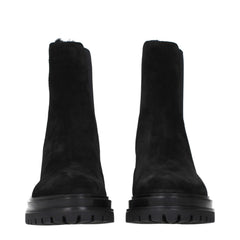 Gianvito Rossi Black Leather Ankle Boots