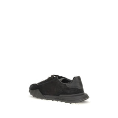Dolce & Gabbana Black Calf Leather Bos Taurus Chunky Sneakers