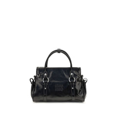 Miu Miu Black Calf Leather Bos Taurus Handbag