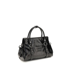 Miu Miu Black Calf Leather Bos Taurus Handbag