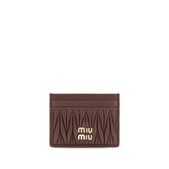 Miu Miu Bordeaux Lamb Ovis Aries Aries Wallet