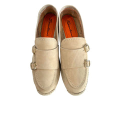 Santoni Beige Leather Women Sandal