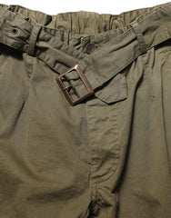 Dolce & Gabbana Olive Green High Waist Cargo Trouser Pants