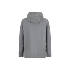 Herno Gray Virgin Wool Shell Jacket
