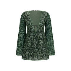 Oséree Bicolor Polyamide Casual Dress