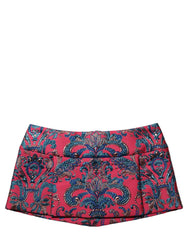 Dolce & Gabbana Multicolor Floral Jacquard MidWaist Mini Skirt
