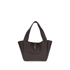 Saint Laurent Brown Calf Leather Bos Taurus Shoulder Bag