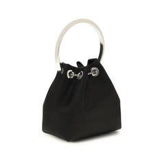 Jimmy Choo Black Cotton Shoulder Bag