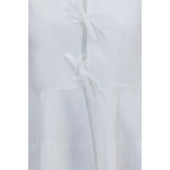 Ganni White Cotton Blouse