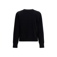 Ganni Black Cotton Sweatshirt