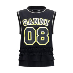 Ganni Black Polyester Sportswear