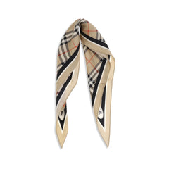 Burberry Beige Silk Scarf