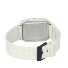 Casio White Resin Digital Watch