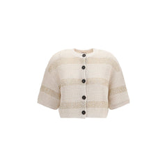 Brunello Cucinelli Beige Cotton Cardigan