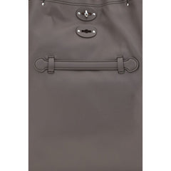 Zanellato Gray Calf Leather Bos Taurus Shoulder Bag