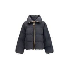 Balmain Black Viscose Full-Length Jacket