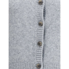 Lisa Yang Gray Cashmere Cardigan