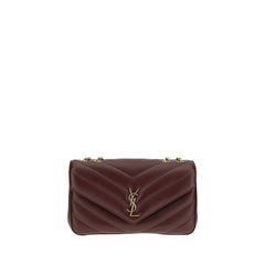 Saint Laurent Bordeaux Lamb Ovis Aries Aries Shoulder Bag