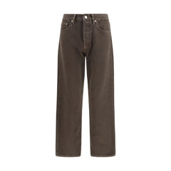 Sunflower Brown Cotton Relaxed Fit Jeans