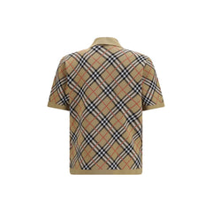Burberry Beige Cotton Polo Shirt