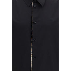 Burberry Black Cotton Dress Shirt