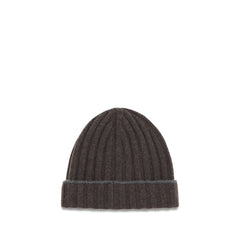 Brunello Cucinelli Brown Cashmere Beanie